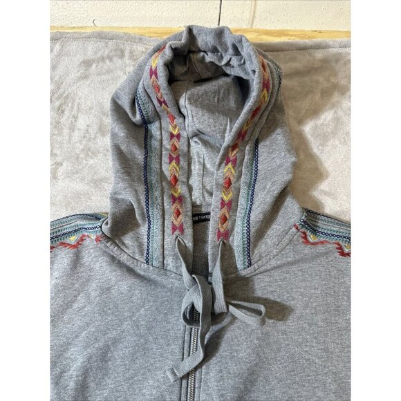 Women’s Driftwood Voyager Way Hoodie Aztec Embroidered Gray Size Small - Picture 8 of 13
